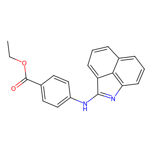 Ethyl 4-(benzo[cd]indol-2-ylamino)benzoate structure