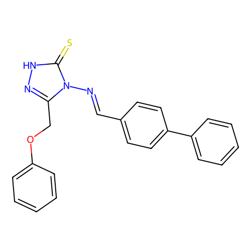C22H18N4OS structure