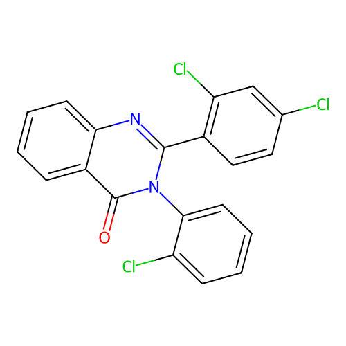 3-(2-chlorophenyl)-2-(2,4-dichlorophenyl)quinazolin-4(3H)-one structure