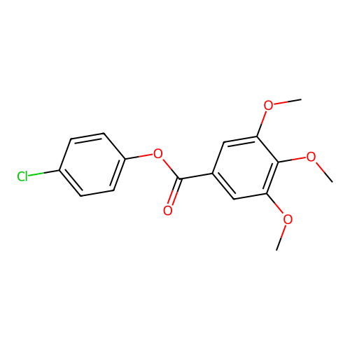 4-Chlorophenyl 3,4,5-trimethoxybenzoate structure