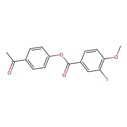 4-Acetylphenyl 3-iodo-4-methoxybenzoate structure