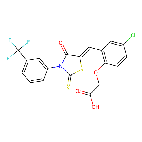 C19H11ClF3NO4S2 structure