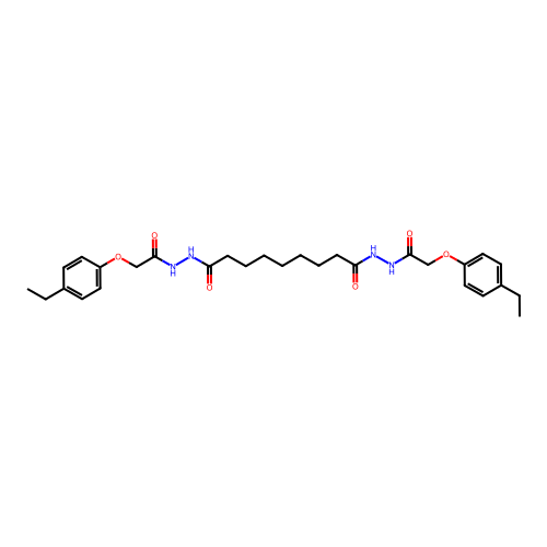 N'~1~,N'~9~-bis[(4-ethylphenoxy)acetyl]nonanedihydrazide structure