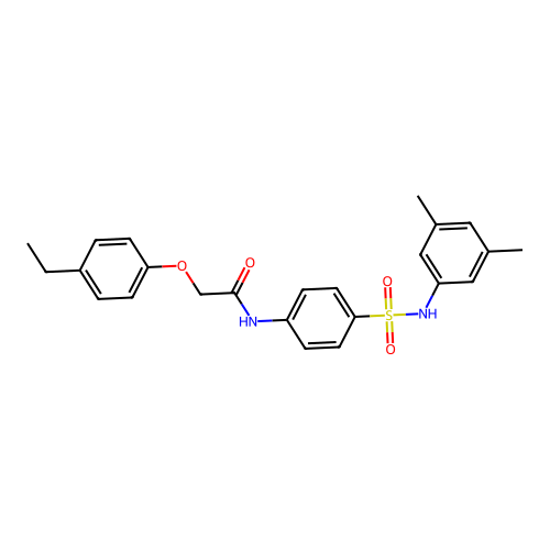 N-[4-[(3,5-dimethylphenyl)sulfamoyl]phenyl]-2-(4-ethylphenoxy)acetamide structure