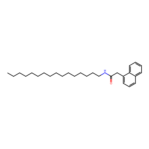 N-hexadecyl-2-(1-naphthyl)acetamide structure