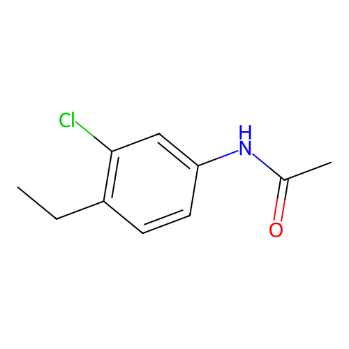 N-(3-chloro-4-ethylphenyl)acetamide structure