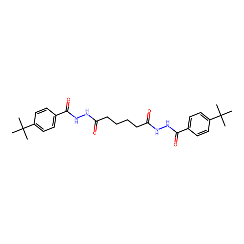 1-N',6-N'-bis(4-tert-butylbenzoyl)hexanedihydrazide structure