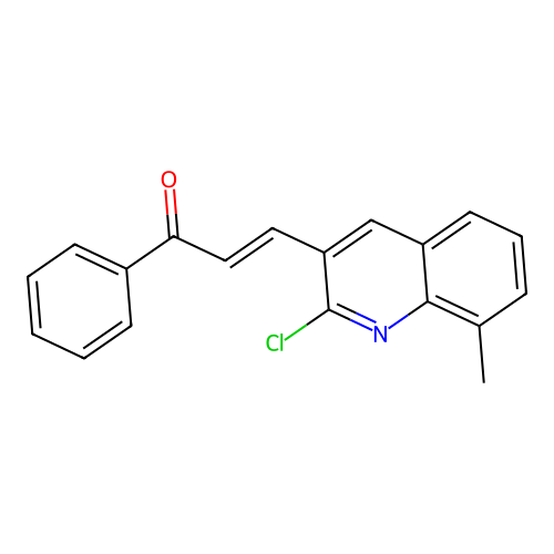 3-(2-Chloro-8-methylquinolin-3-yl)-1-phenylprop-2-en-1-one structure