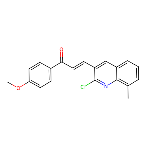 3-(2-Chloro-8-methylquinolin-3-yl)-1-(4-methoxyphenyl)prop-2-en-1-one structure