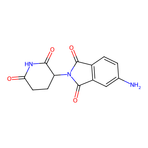 1,3-Dioxo-2-(2,6-dioxopiperidin-3-yl)-5-aminoisoindoline structure