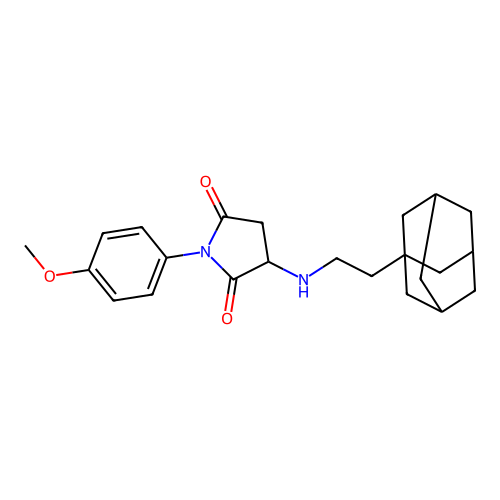 3-{[2-(Adamantan-1-YL)ethyl]amino}-1-(4-methoxyphenyl)pyrrolidine-2,5-dione structure
