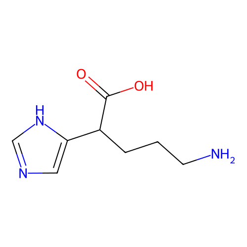 5-Amino-2-(1H-imidazol-4-yl)-pentanoic acid structure