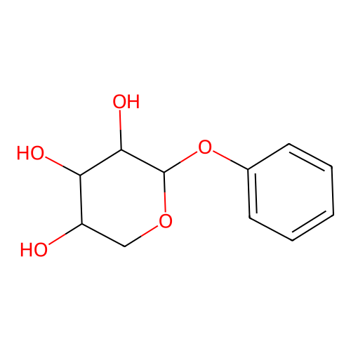 Phenyl pentopyranoside structure