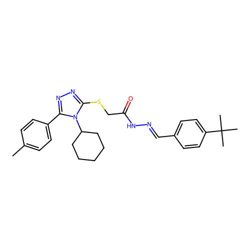 C28H35N5OS structure