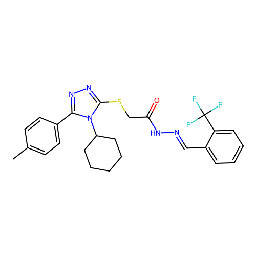 C25H26F3N5OS structure