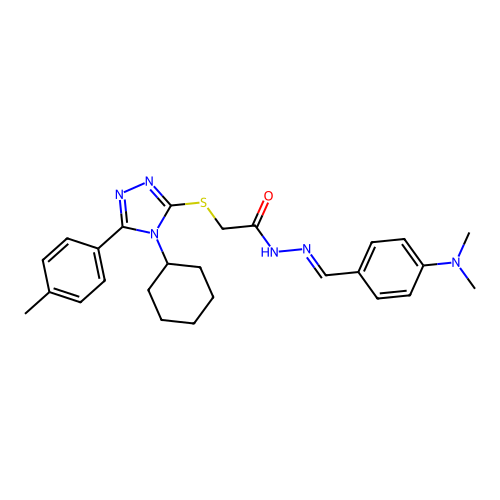 C26H32N6OS structure
