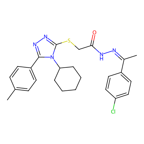 C25H28ClN5OS structure