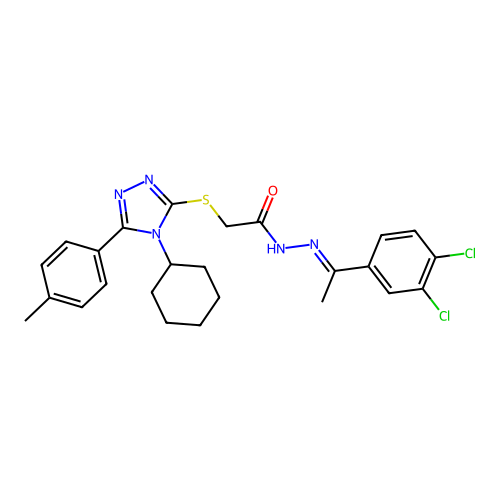 C25H27Cl2N5OS structure