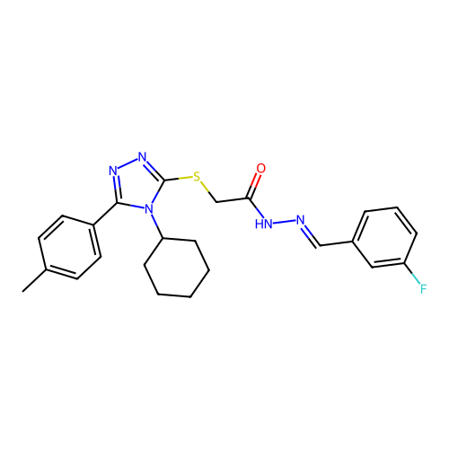 C24H26FN5OS structure