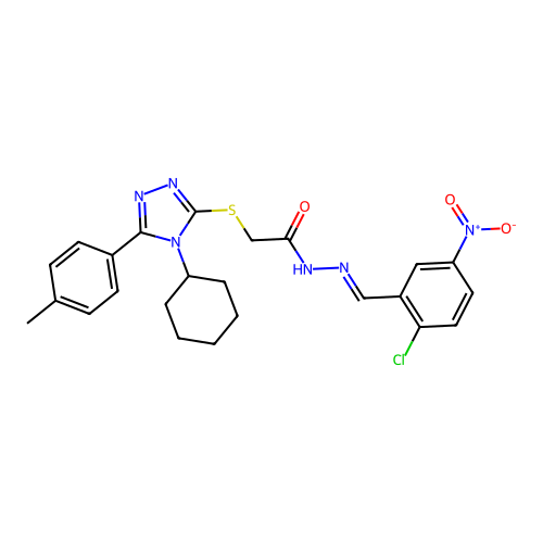 C24H25ClN6O3S structure