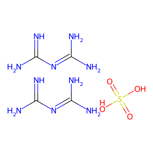 Di(biguanide) sulphate structure