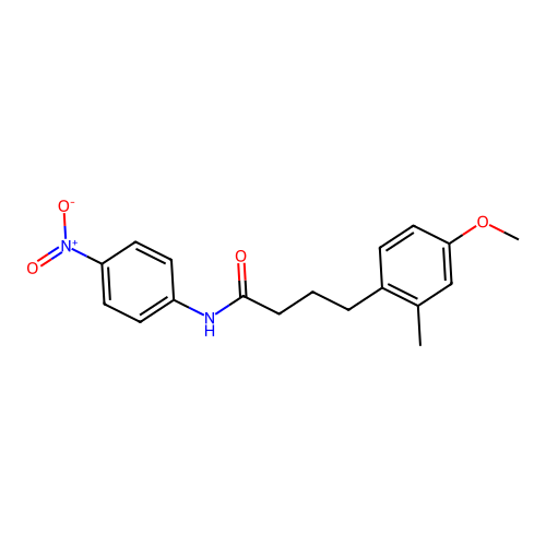 4-(4-methoxy-2-methylphenyl)-N-(4-nitrophenyl)butanamide structure