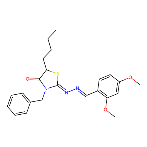 C23H27N3O3S structure