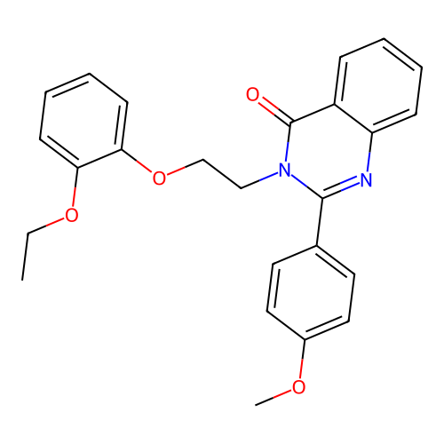 3-(2-(2-ethoxyphenoxy)ethyl)-2-(4-methoxyphenyl)quinazolin-4(3H)-one structure