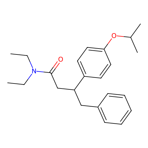 N,N-Diethyl-3-(4-isopropoxyphenyl)-4-phenylbutanamide structure