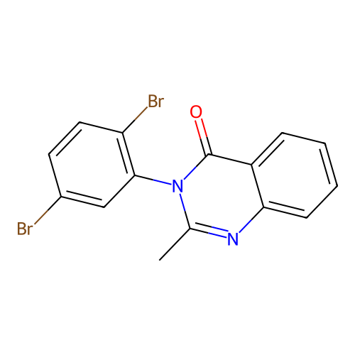 3-(2,5-dibromophenyl)-2-methylquinazolin-4(3H)-one structure