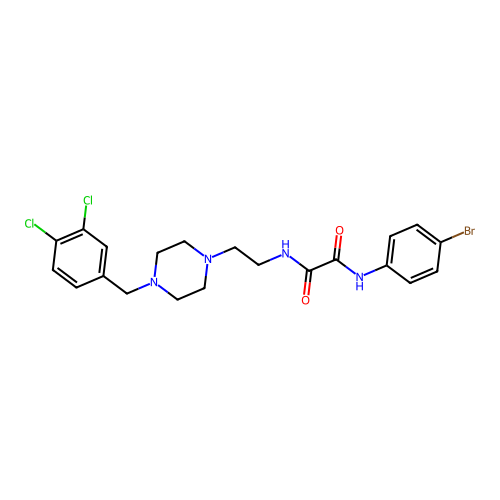 C21H23BrCl2N4O2 structure
