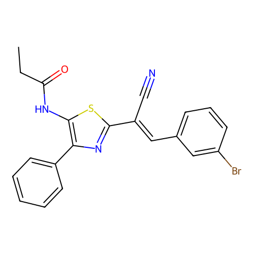 C21H16BrN3OS structure