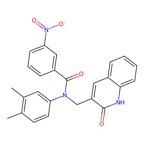 N-(3,4-dimethylphenyl)-N-((2-hydroxyquinolin-3-yl)methyl)-3-nitrobenzamide structure
