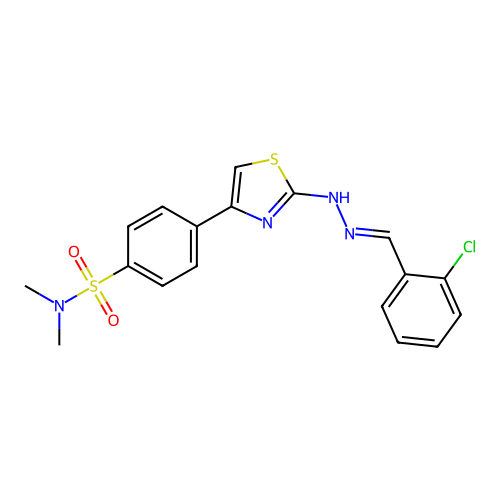 C18H17ClN4O2S2 structure
