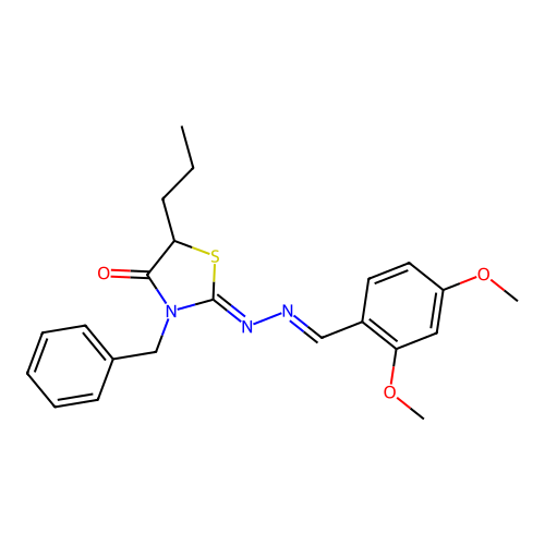 C22H25N3O3S structure