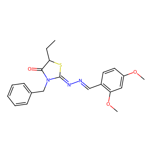 C21H23N3O3S structure