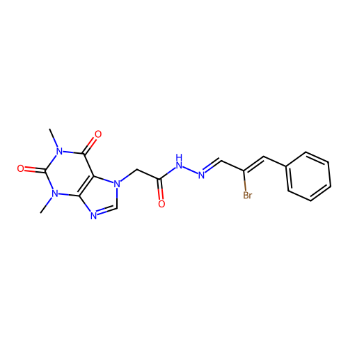 C18H17BrN6O3 structure