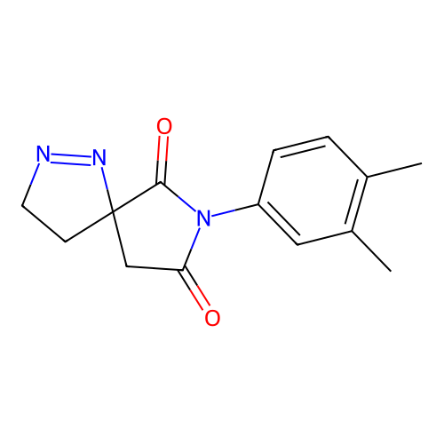 7-(3,4-Dimethylphenyl)-1,2,7-triazaspiro[4.4]non-1-ene-6,8-dione structure