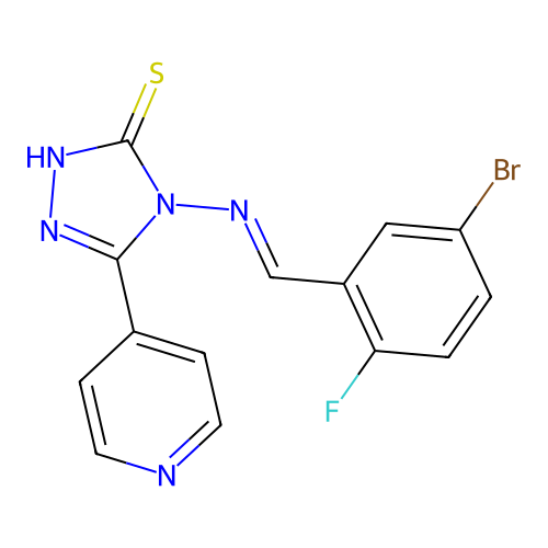 C14H9BrFN5S structure