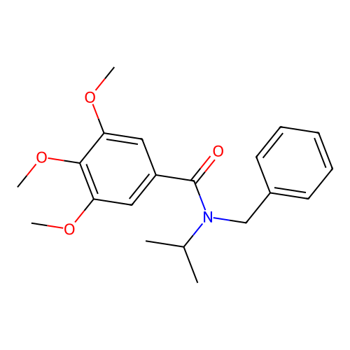 N-benzyl-3,4,5-trimethoxy-N-(propan-2-yl)benzamide structure