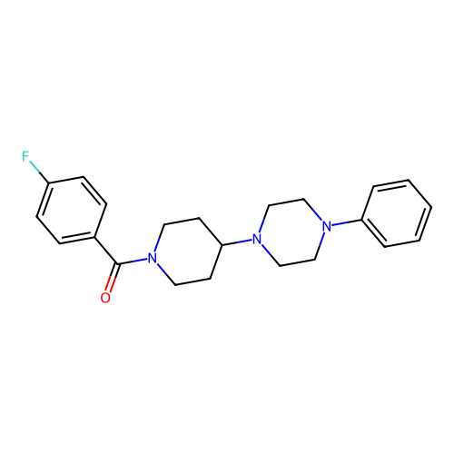 (4-Fluorophenyl)[4-(4-phenylpiperazin-1-yl)piperidin-1-yl]methanone structure