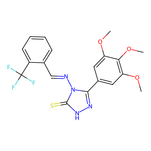 C19H17F3N4O3S structure