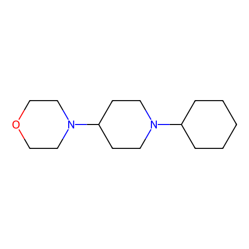 4-(1-Cyclohexylpiperidin-4-yl)morpholine structure