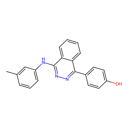 4-{4-[(3-Methylphenyl)amino]phthalazin-1-yl}phenol structure