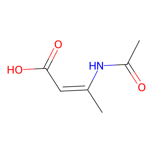 2-Butenoic acid, 3-(acetylamino)-, (2Z)- structure