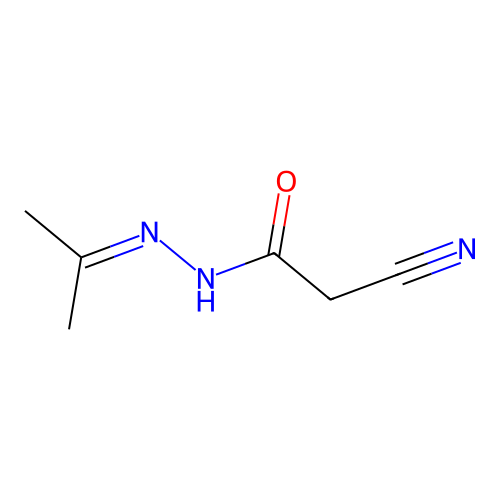 N'1-(1-Methylethylidene)-2-cyanoethanohydrazide structure