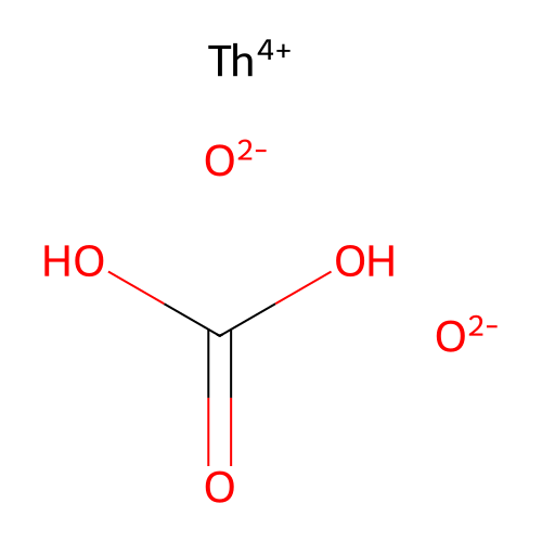 Carbonate thorium oxide structure