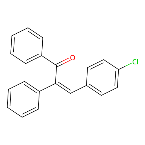 3-(4-Chlorophenyl)-1,2-diphenylprop-2-en-1-one structure