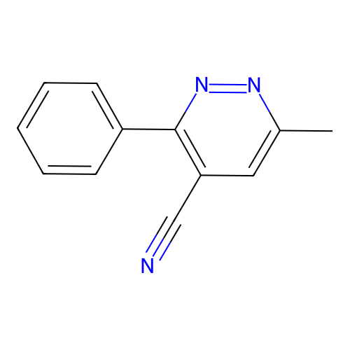 6-Methyl-3-phenylpyridazine-4-carbonitrile structure