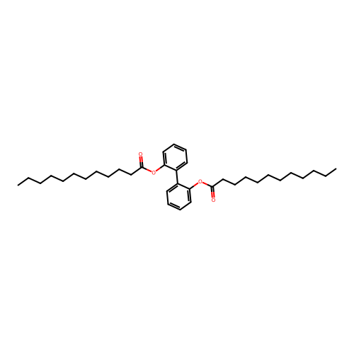 2'-(Dodecanoyloxy)[1,1'-biphenyl]-2-yl laurate structure